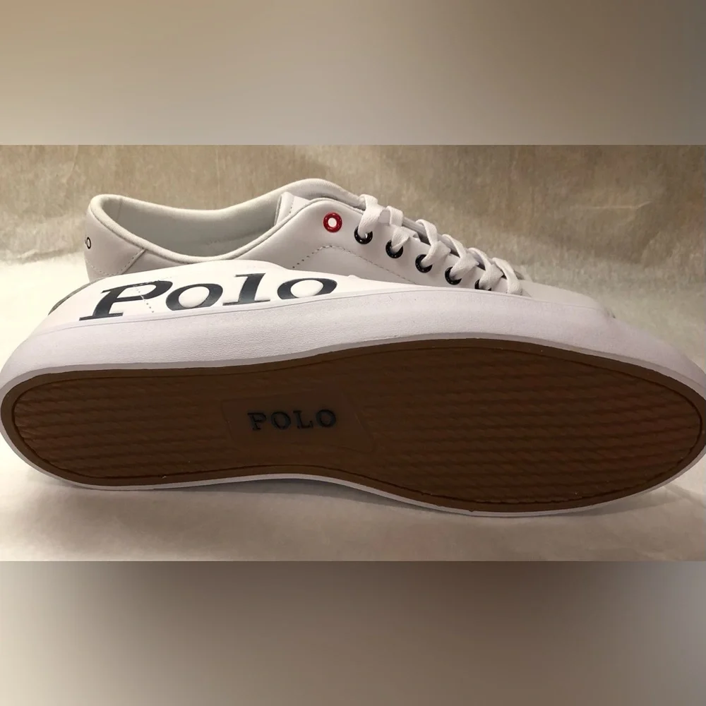 NWOB Polo Ralph Lauren Longwood Leather Sneaker Shoes